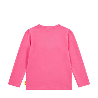 Steiff Shirt Teddykopf Tüllblume hot pink