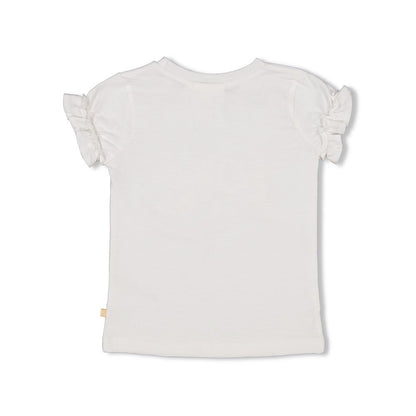 JUBEL T-Shirt Sunny side up weiß