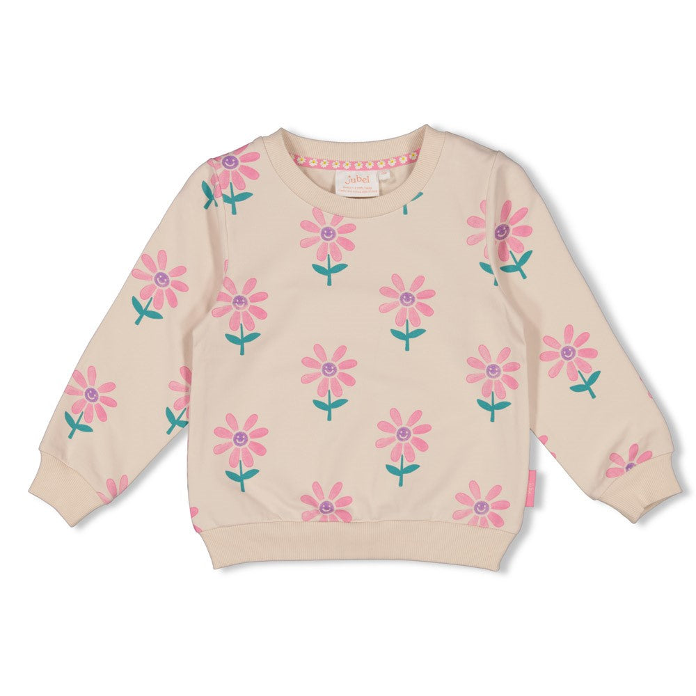 JUBEL Sweatshirt Rolling into spring allover natur