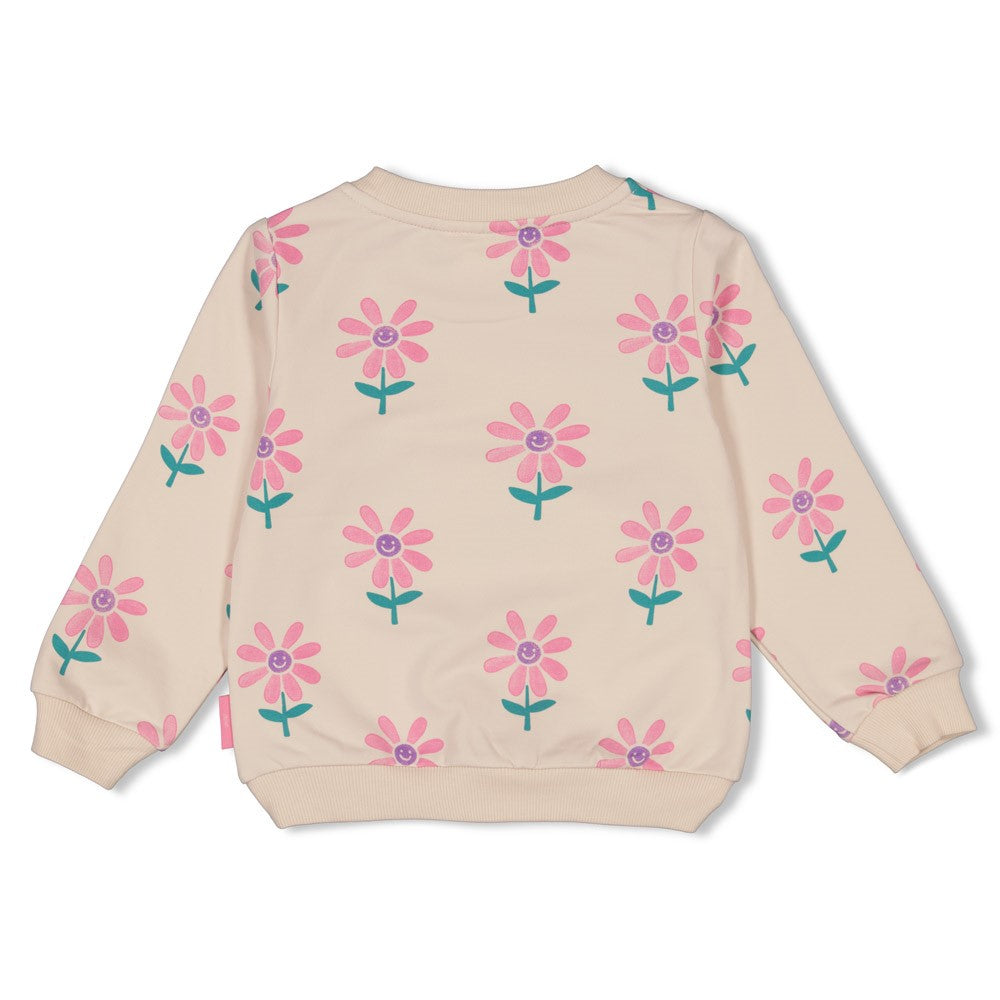 JUBEL Sweatshirt Rolling into spring allover natur