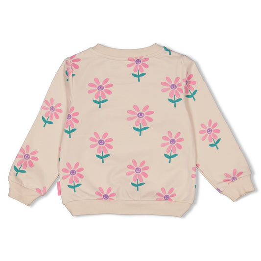 JUBEL Sweatshirt Rolling into spring allover natur