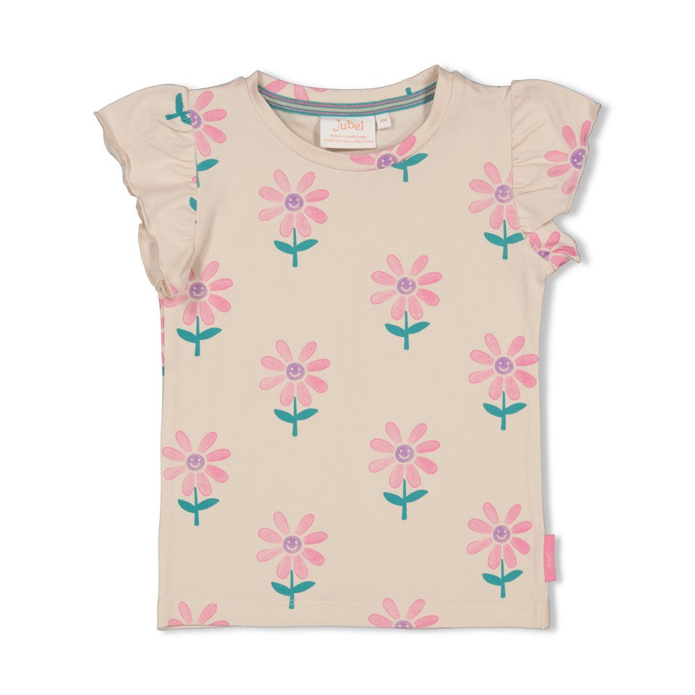 JUBEL T-Shirt Rolling into spring allover natur