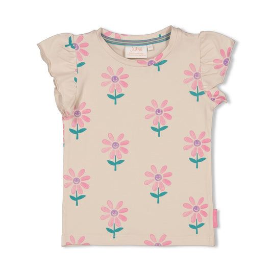 JUBEL T-Shirt Rolling into spring allover natur