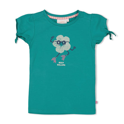 JUBEL T-Shirt Rolling into spring grün