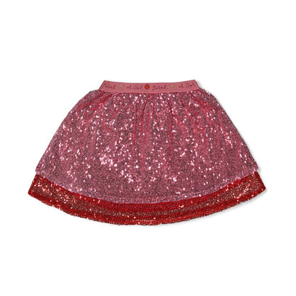 JUBEL Paillettenrock Salsa Sunset rosa