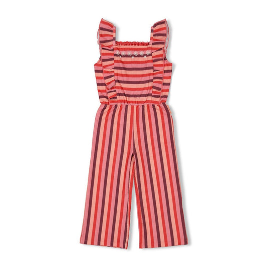 JUBEL Jumpsuit Salsa Sunset Seesucker Streifen
