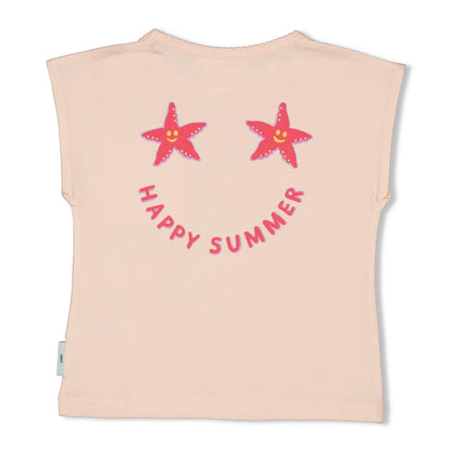 JUBEL T-Shirt Lazy Lagoon Rückenprint hell rosa