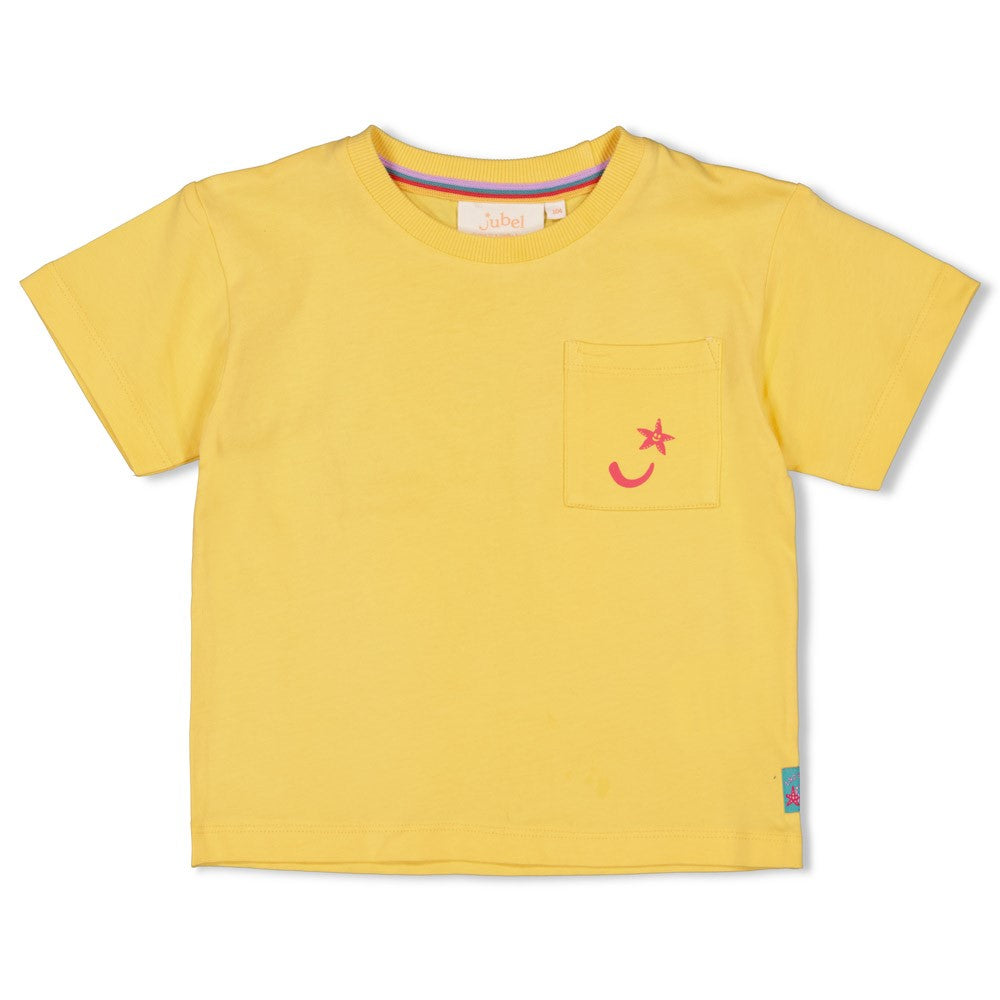 JUBEL T-Shirt Lazy Lagoon Rückenprint gelb