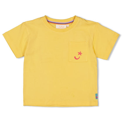 JUBEL T-Shirt Lazy Lagoon Rückenprint gelb