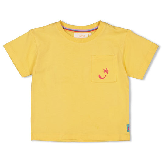 JUBEL T-Shirt Lazy Lagoon Rückenprint gelb