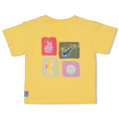 JUBEL T-Shirt Lazy Lagoon Rückenprint gelb