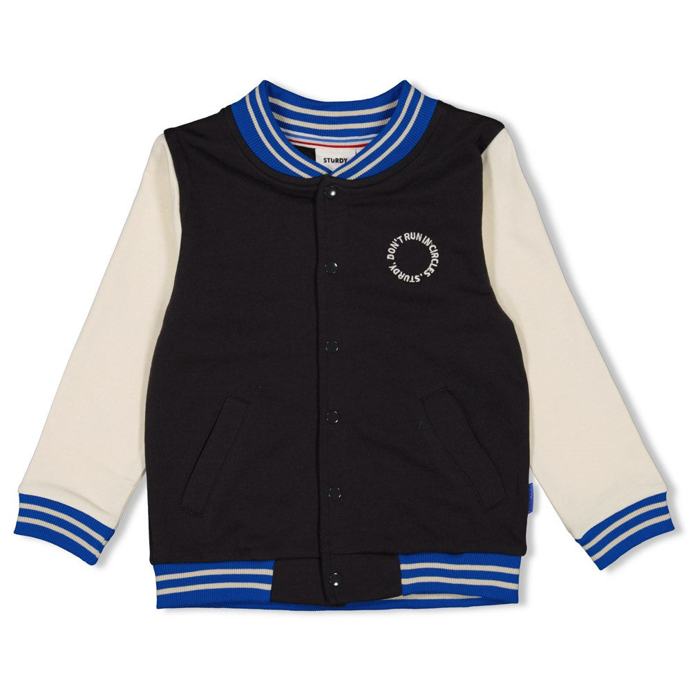 STURDY Sweatjacke Run the Day anthrazit