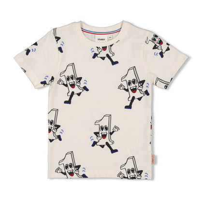 STURDY T-Shirt Run the Day allover natur