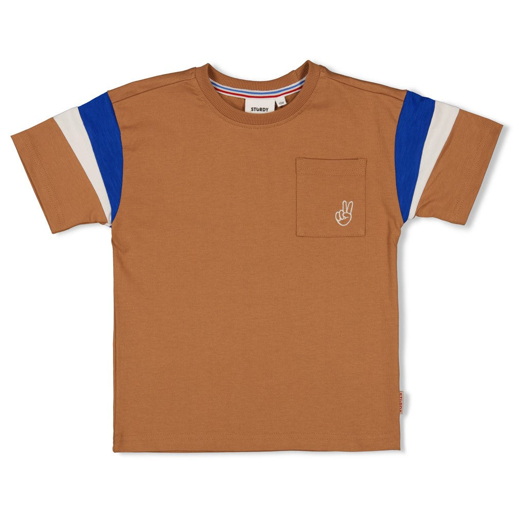 STURDY T-Shirt Run the Day haselnuß