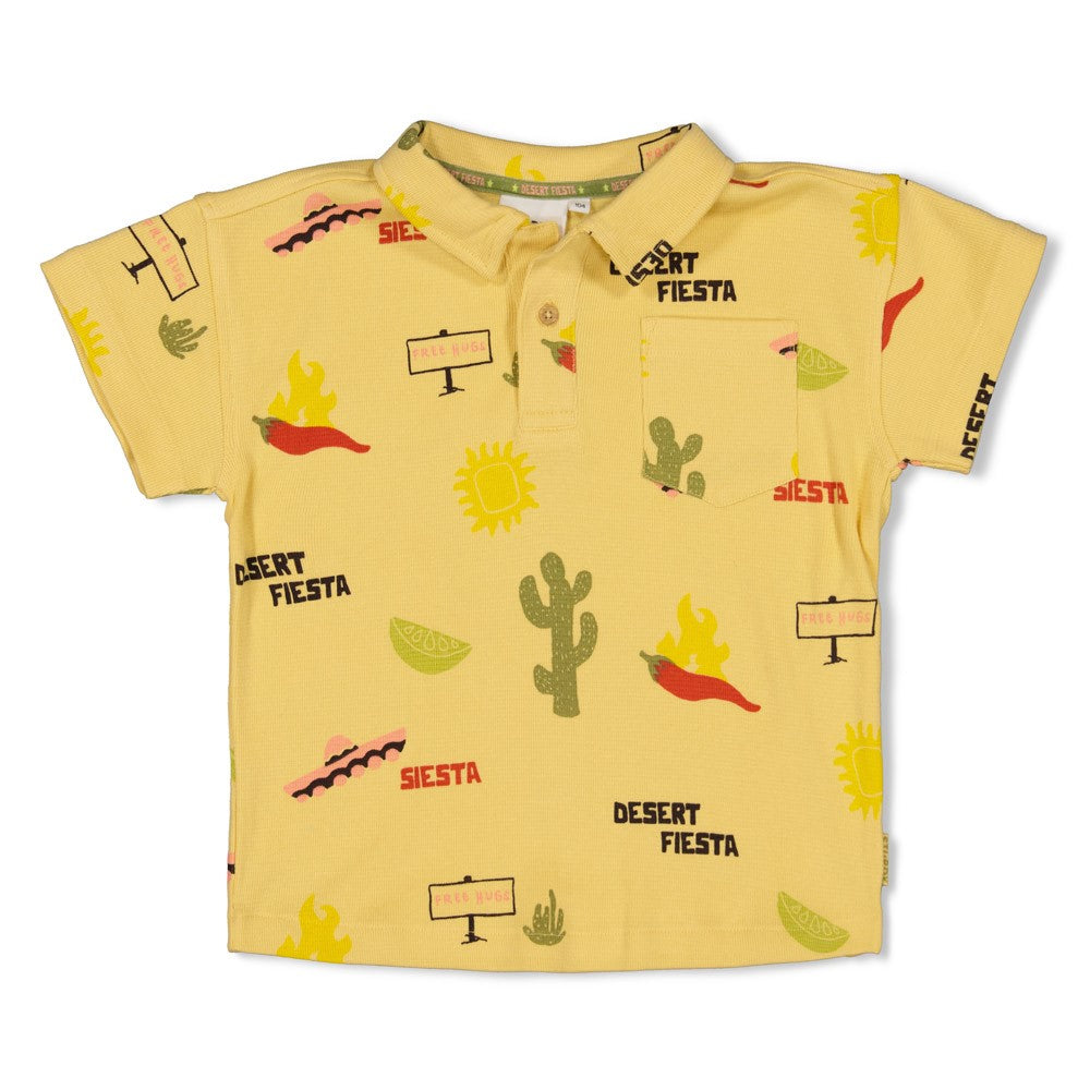 STURDY Polo T-Shirt Desert Fiesta allover gelb