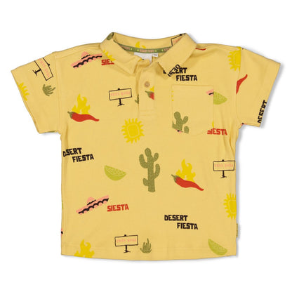 STURDY Polo T-Shirt Desert Fiesta allover gelb