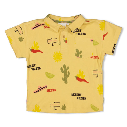 STURDY Polo T-Shirt Desert Fiesta allover gelb