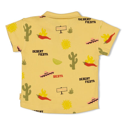 STURDY Polo T-Shirt Desert Fiesta allover gelb