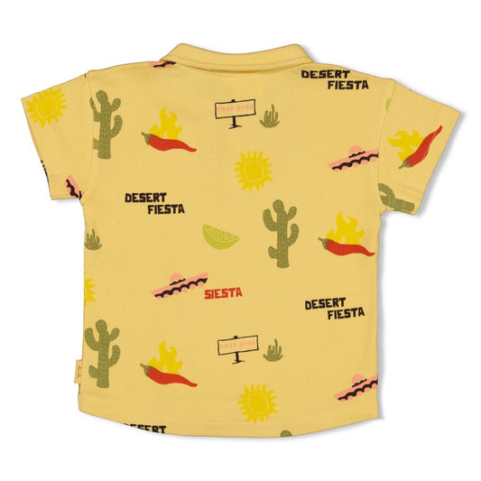 STURDY Polo T-Shirt Desert Fiesta allover gelb