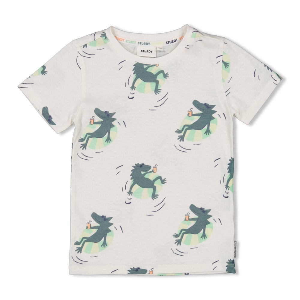 STURDY T-Shirt Lagoon Legends allover weiß
