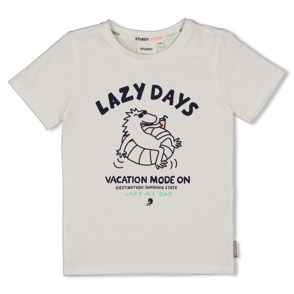 STURDY T-Shirt Lagoon Legends Lazy Days weiß
