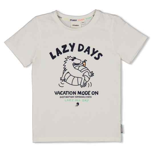 STURDY T-Shirt Lagoon Legends Lazy Days weiß