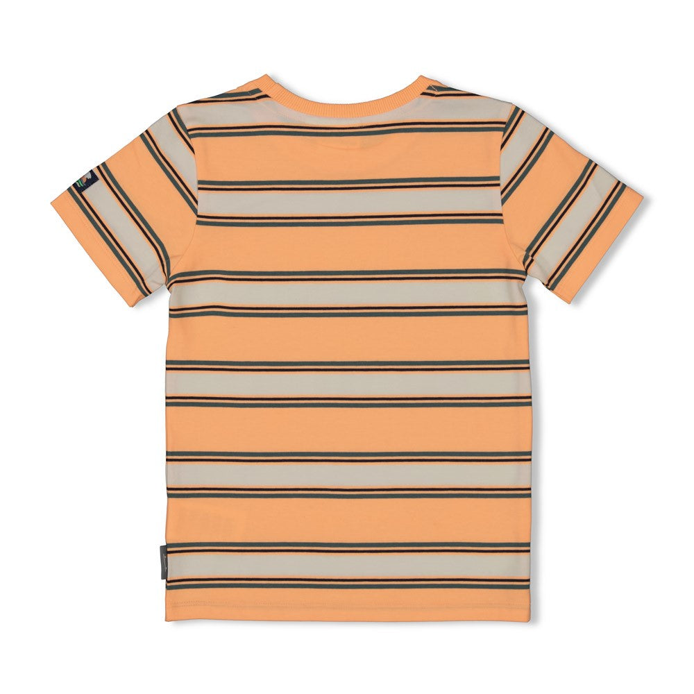 STURDY T-Shirt Lagoon Legends Streifen neon orange