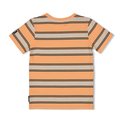 STURDY T-Shirt Lagoon Legends Streifen neon orange