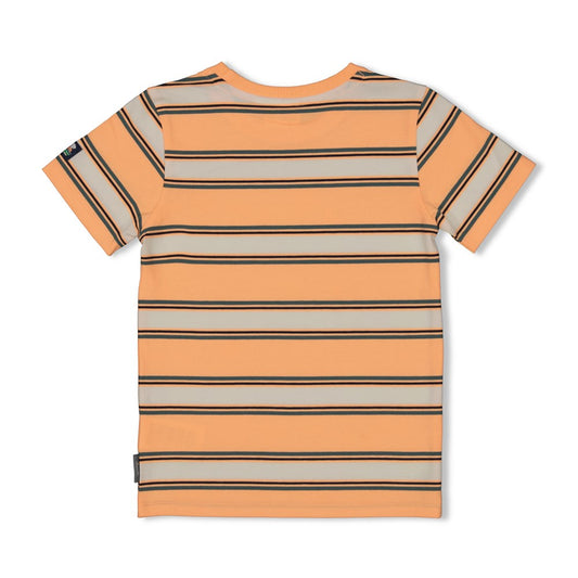 STURDY T-Shirt Lagoon Legends Streifen neon orange