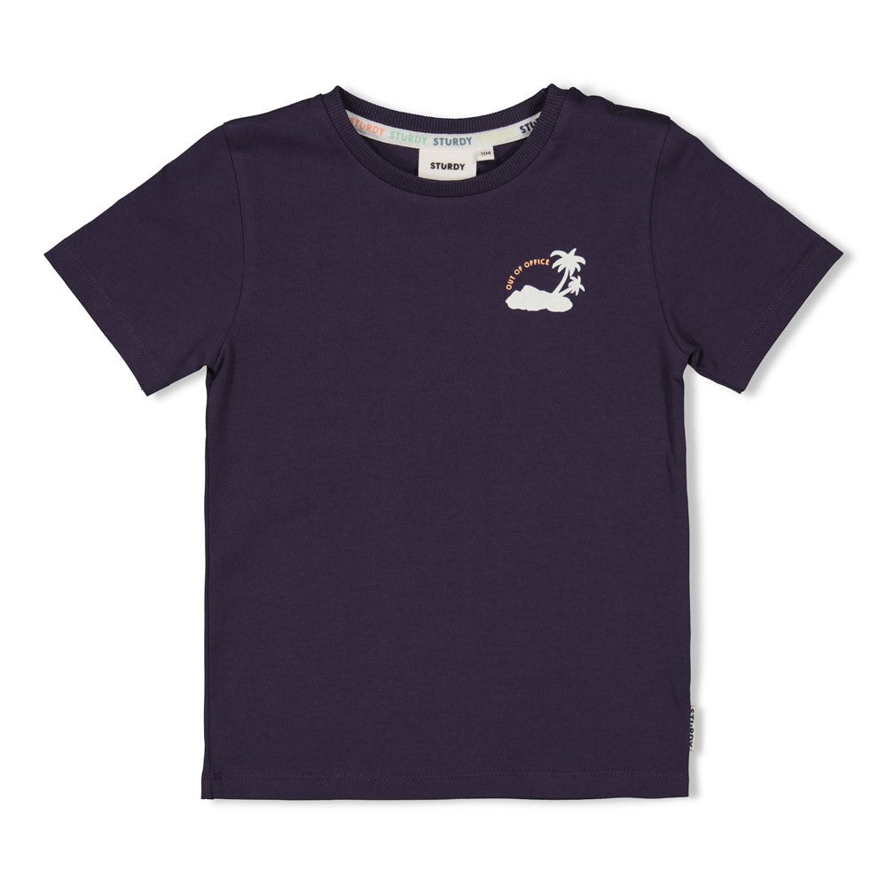 STURDY T-Shirt Lagoon Legends Rückenprint indigo