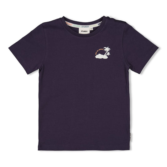 STURDY T-Shirt Lagoon Legends Rückenprint indigo