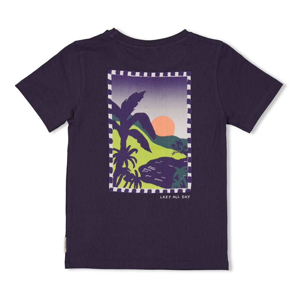 STURDY T-Shirt Lagoon Legends Rückenprint indigo