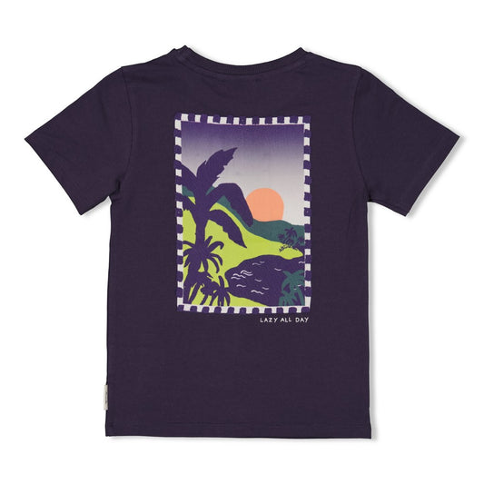 STURDY T-Shirt Lagoon Legends Rückenprint indigo
