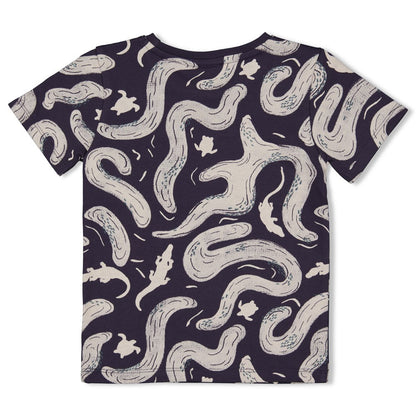 STURDY T-Shirt Lagoon Legends allover indigo