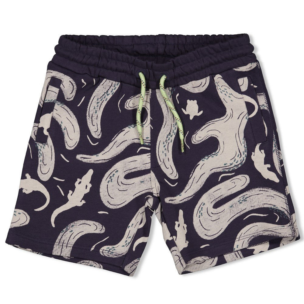 STURDY Sweatshorts Lagoon Legends allover indigo