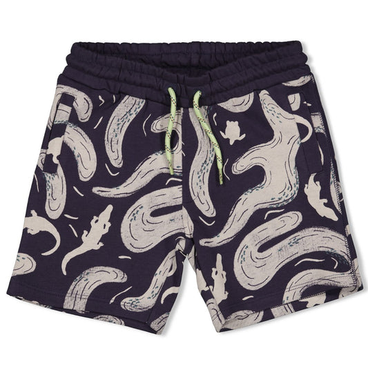 STURDY Sweatshorts Lagoon Legends allover indigo