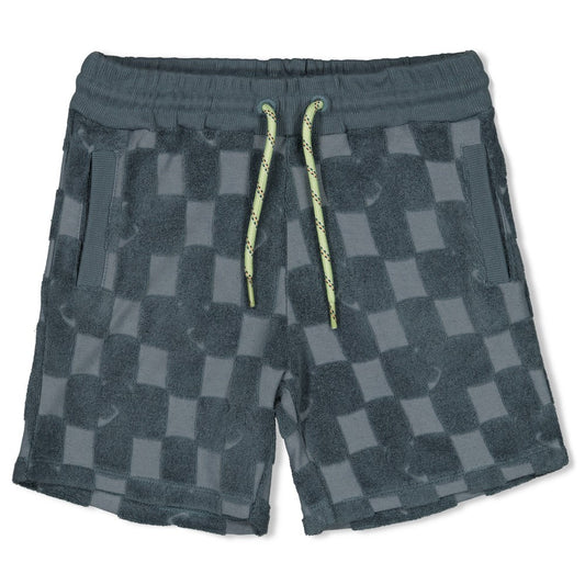 STURDY Sweatshorts Karo Frottee petrol