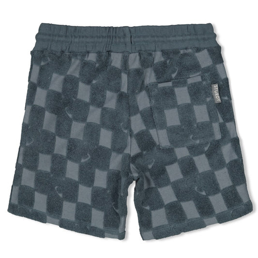 STURDY Sweatshorts Karo Frottee petrol