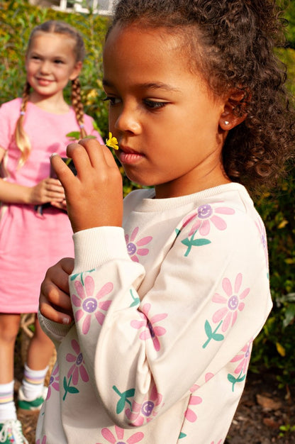 JUBEL Sweatshirt Rolling into spring allover natur