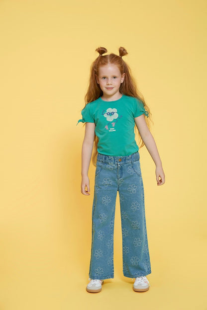 JUBEL Jeans Rolling into Spring Wide Leg denim