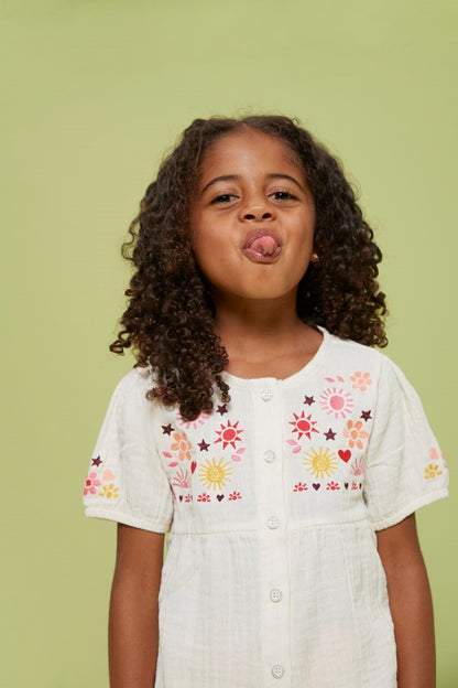 JUBEL Bluse Salsa Sunset Musselin natur