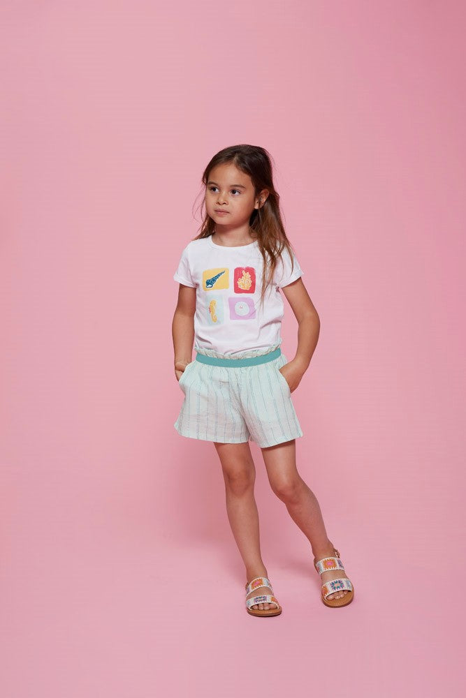 JUBEL T-Shirt Lazy Lagoon Muscheln weiß