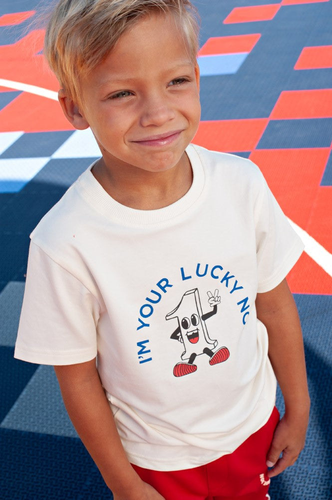 STURDY T-Shirt Run the Day Lucky No.1 natur