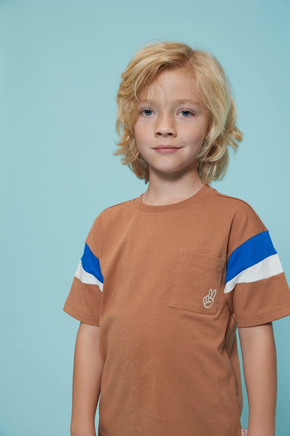 STURDY T-Shirt Run the Day haselnuß