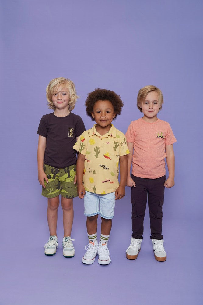 STURDY Polo T-Shirt Desert Fiesta allover gelb