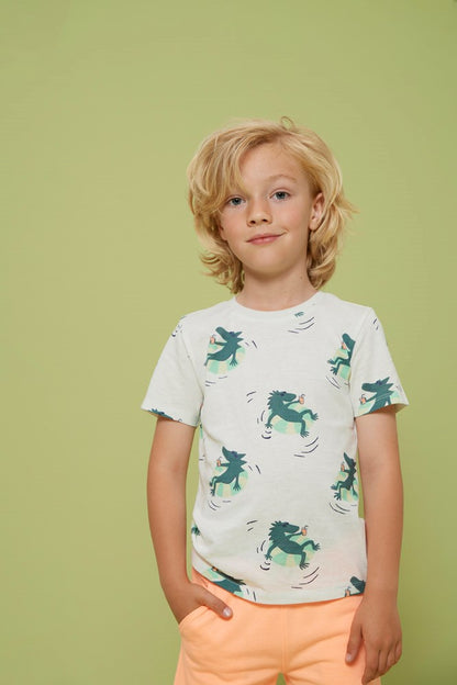 STURDY T-Shirt Lagoon Legends allover weiß