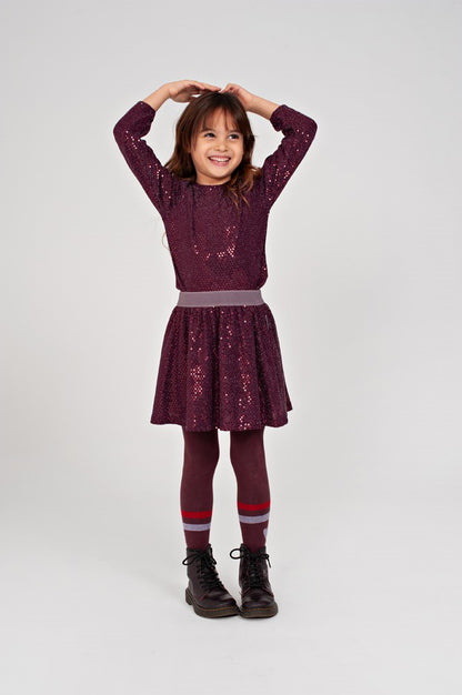 JUBEL Paillettenrock Daily Princess bordeaux