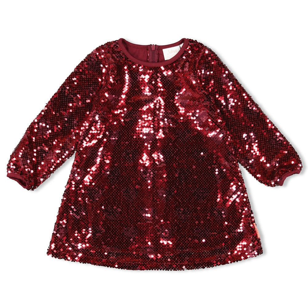JUBEL Paillettenkleid Queen of Hearts bordeaux (Kopie)
