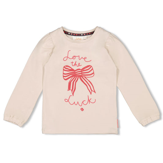 JUBEL Shirt Queen of Hearts Schleife natur