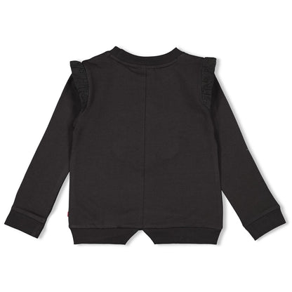 JUBEL Sweatshirt Shine Bright Blume anthrazit